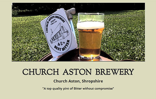 Church Aston Brewery website by Ballynet
