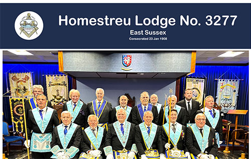Homestreu Lodge No. 3277 website by Ballynet