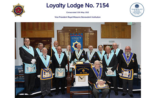 Loyalty Lodge No 7154 website by Ballynet