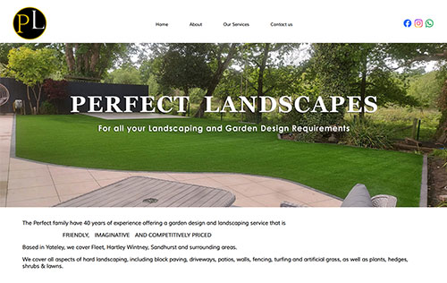 Perfect Landscapes website by Ballynet