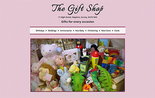 The Gift Shop website by Ballynet