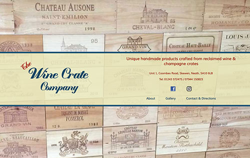 The Wine Crate Company website by Ballynet